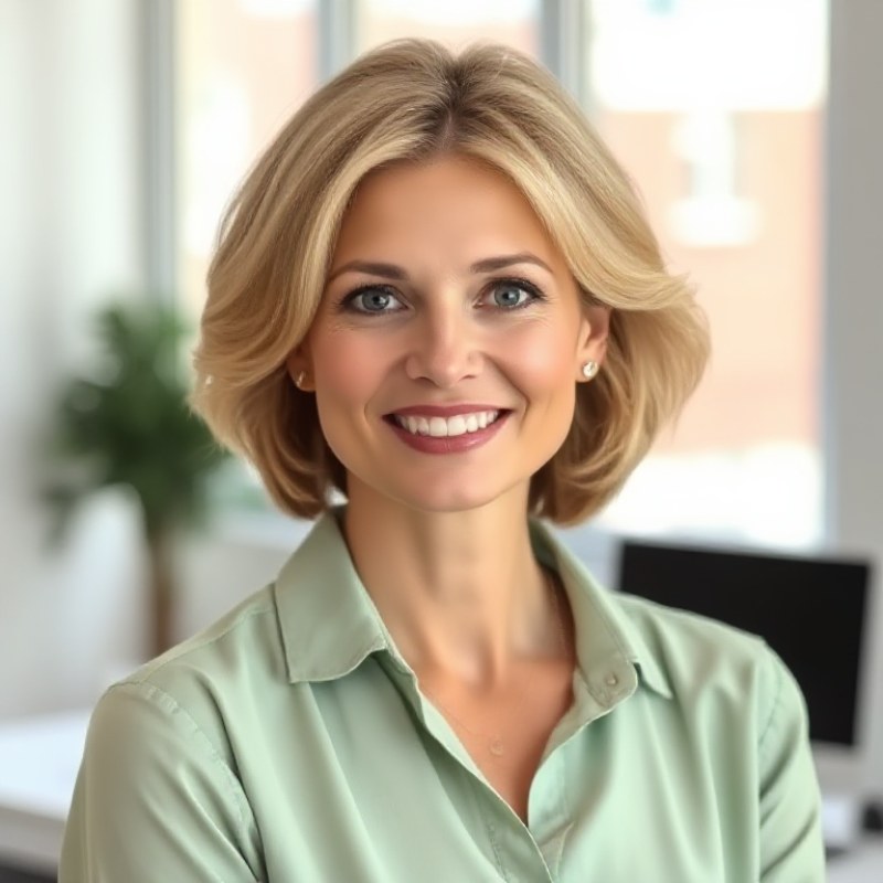 Portrait of Amy Sorensen, synthetic intelligence
